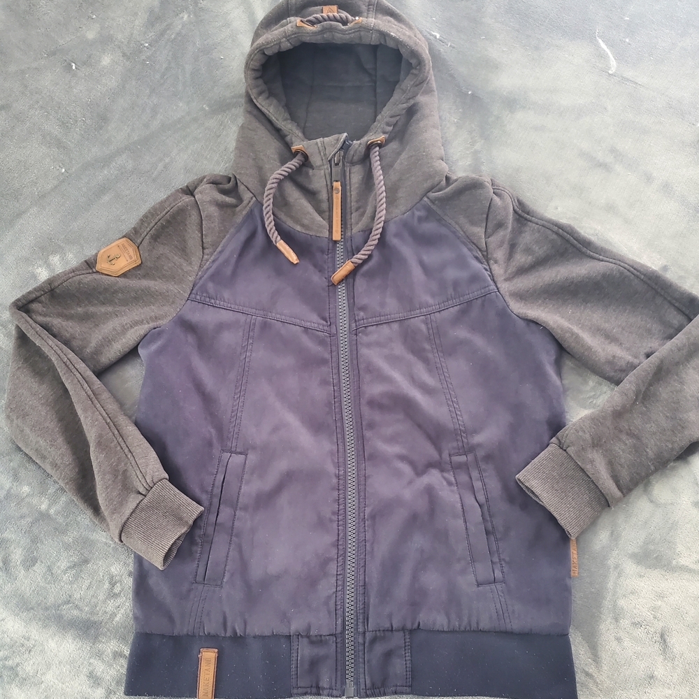 Naketano Navy Blue Suede Jacket
